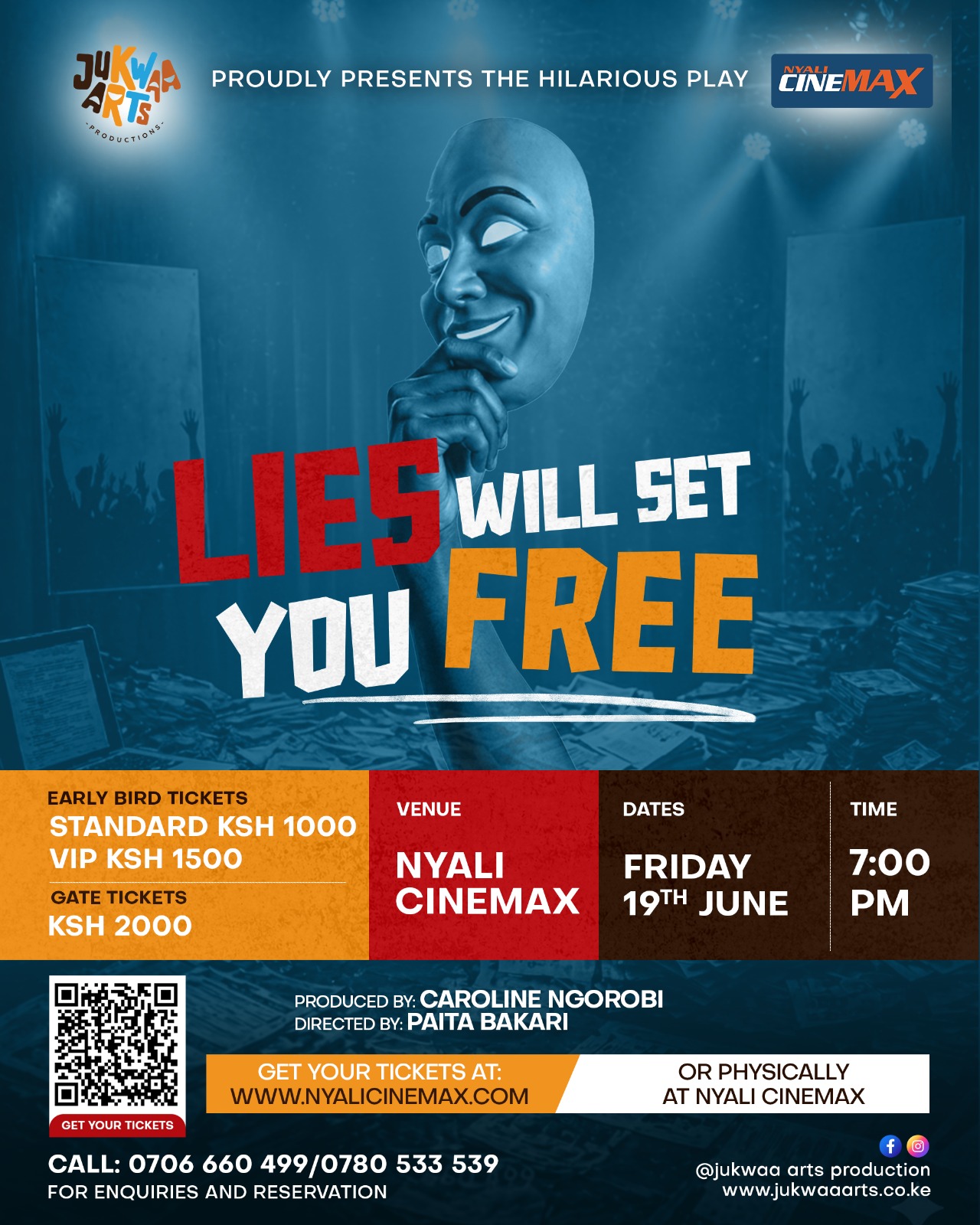 “Lies Will Set You Free” Play at Nyali Cinemax